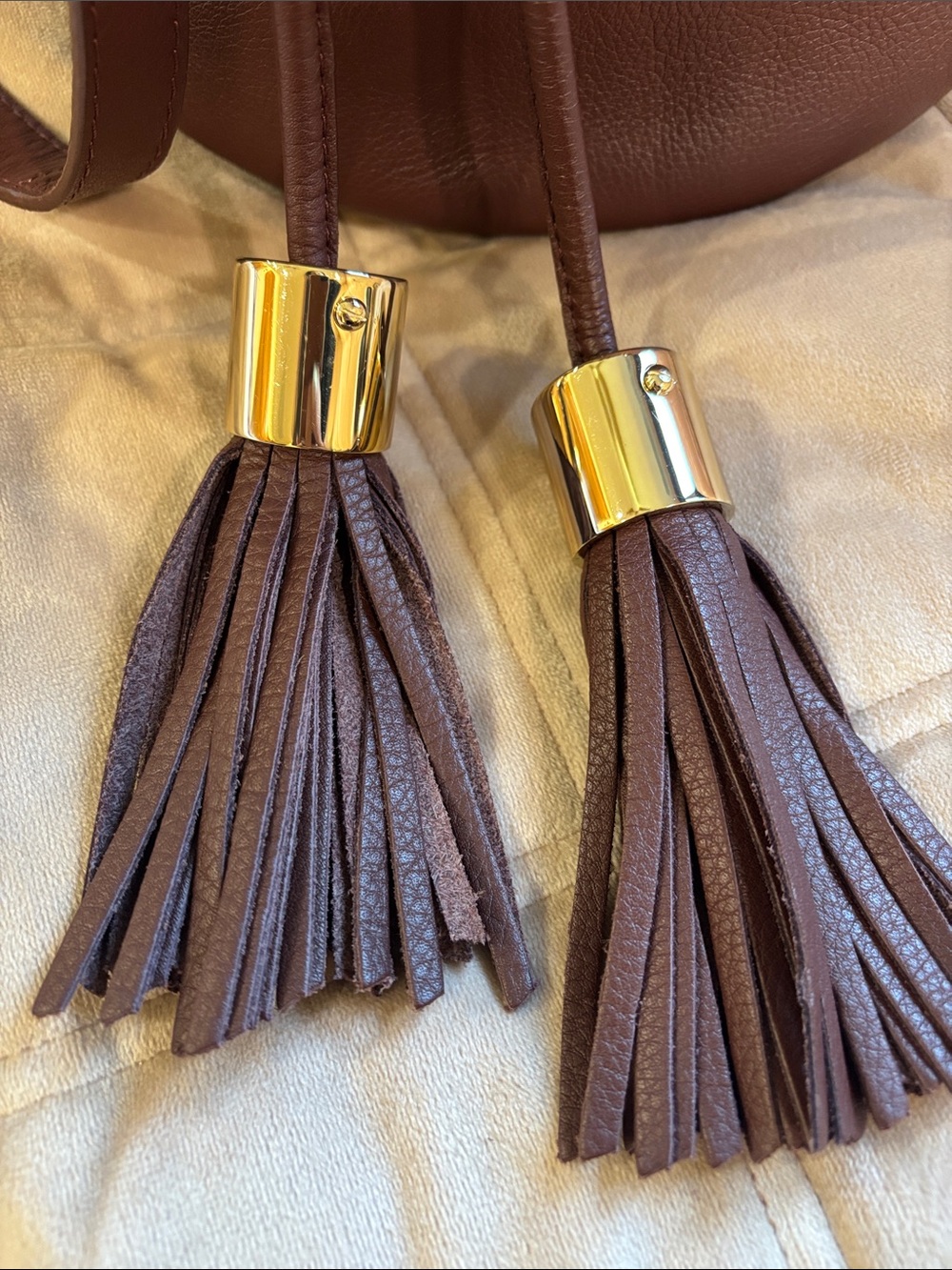 See By Chloe Colorblock Suede & Leather Drawstring Crossbody - Picture 4 of 17
